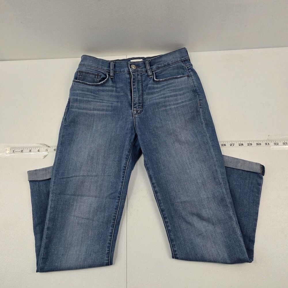 Hudson Blair‎ high hise straight crop jeans blue denim 27 womens 4854